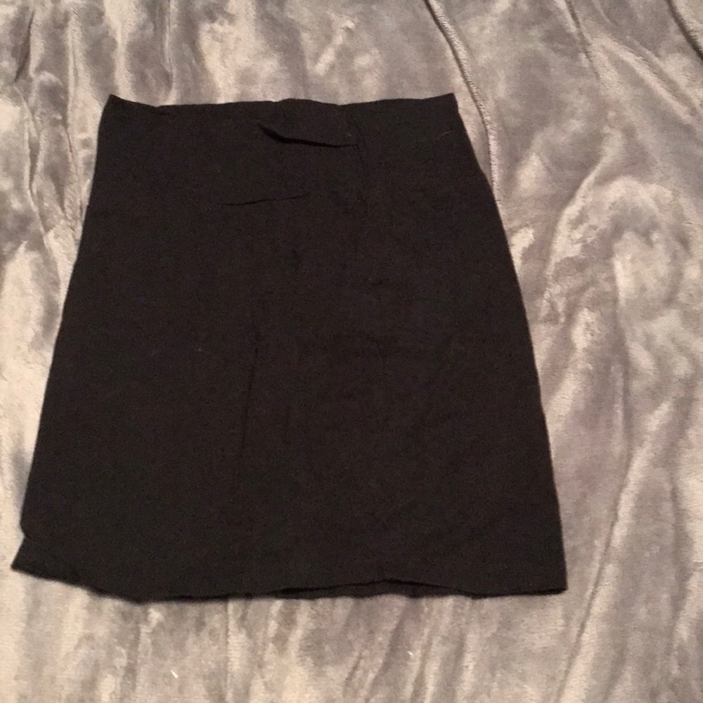 Black mini skirt